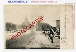 BERMERING-Neige-Carte Photo-allemande-Guerre 14-18-1WK-Frankreich-France-57- - Albestroff