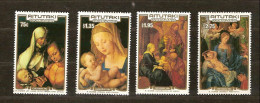 Aitutaki1986 Yvertn° 442-445 *** MNH Cote 12 Euro Noel Christmas Kerstmis Dürer - Aitutaki