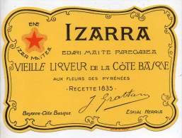 Buvard - Izarra, Vieille Liqueur De La Côte Basque - Schnaps & Bier