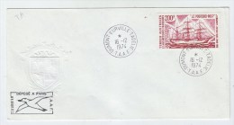 TAAF FDC FIRST DAY COVER 1974 - FDC