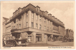 GÜSTROW Hotel Erbgroßherzog Mit Kaffee Borwin Oldtimer Luxus IA 6627 25.4.1931 Gelaufen - Güstrow