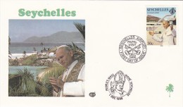 FDC SEYCHELLES I.I2.1986. POPE /1751 - Seychellen (1976-...)