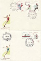 ROMANIA 1965   MICHEL NO 2452-56  FDC - Briefe U. Dokumente