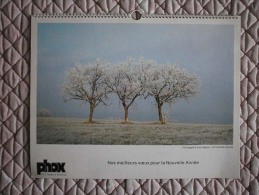 CALENDRIER 1989 - PHOX - FRANCHE COMTE - Tamaño Grande : 1981-90