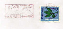 1983 Svizzera - Annullo Pubblicitario Wil Centro Storico (su Frammento) - Postage Meters