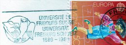 1989 Svizzera - Annullo Pubblicitario  100 Anni Università Di Friburgo  (su Frammento) - Affranchissements Mécaniques