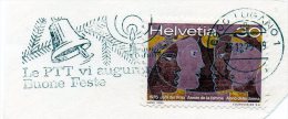 1975 Svizzera - Annullo Pubblicitario - Le PTT Augurano Buone Feste  (su Frammento) - Affranchissements Mécaniques