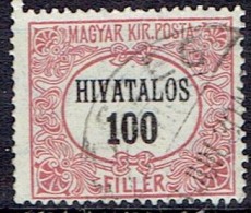 HUNGARY # STAMPS FROM YEAR 1921 STANLEY GIBBONS O431 - Officials