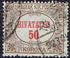 HUNGARY # STAMPS FROM YEAR 1922 STANLEY GIBBONS O445 - Officials