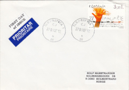 8261- HOLOCAUST MEMORIAL INTERNATIONAL DAY, STAMP ON COVER, 2007, ROMANIA - Cartas & Documentos