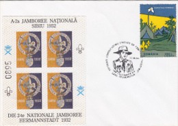 8370- SCOUTS, SCUTISME, NATIONAL JAMBOREE, SPECIAL COVER, 2001, ROMANIA - Covers & Documents