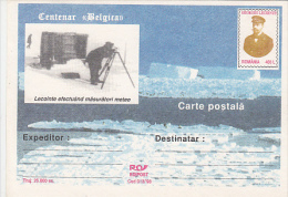 8373- BELGICA ANTARCTIC EXPEDITION, G. LECOINTE, POSTCARD STATIONERY, 1998, ROMANIA - Antarctic Expeditions