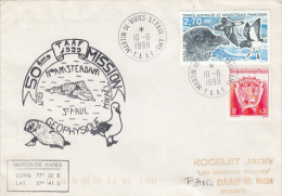 8375- ANTARCTIC WILDLIFE, BIRDS, SEAL, SEAGULLS, SPECIAL COVER, 1999, T.A.A.F. - Antarctic Wildlife