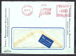 Lette Avec Cachet EMA De HELSINKI Le 25 3 1957  Sur Enveloppe  Commerciale PUBLICITAIRE - Covers & Documents