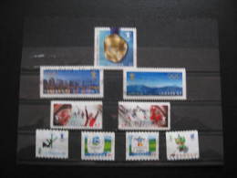 JO45  Olympique 2010 Vancouver  Lot De 9 Timbres Oblitérés;  Lot Of 9 Used - Invierno 2010: Vancouver