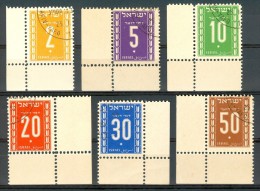Israel - 1949, Michel/Philex No. : 6-11, - Portomarken - Cancelled - Nice Gum - *** - Full Tab - Ungebraucht (ohne Tabs)