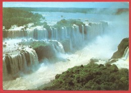 CARTOLINA VG BRASILE - PARANA - IGUACU - Vista Aerea Del Lato Argentino - 10 X 15 - ANN. 1978 - Other