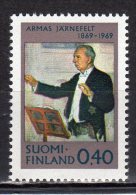 (SA0188) FINLAND, 1969 (Birth Centenary Of Armas Järnefelt, Composer And Conductor). Mi # 661. MNH** Stamp - Unused Stamps