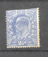 Great Britain 1911 King Edward VII Mi.107B K.15:14 Cut On Top MH AM.393 - Unused Stamps