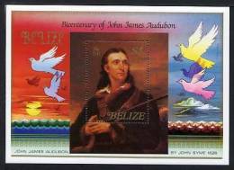 BELIZE 1985, 1 Bloc AUDUBON, ORNITHOLOGUE, Neuf / Mint. R285 - Belize (1973-...)