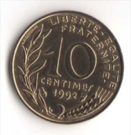 ** 10 CENT MARIANNE 1992 SUP- ** - 10 Centimes