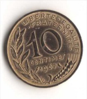 ** 10 CENT MARIANNE 1967 TTB ** - 10 Centimes