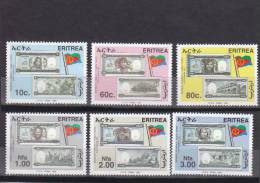 Stamps ERITREA 1999 SC#322-327 ERITREA NATIONAL CURRENCY (6 VALE) MNH ER#15 LOOK - Erythrée