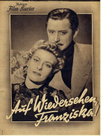 "Illustrierter Film-Kurier"  "Auf Wiedersehen Franziska!" Mit Marianne Hoppe  -  Filmprogramm Nr. 3201 Von Ca. 1941 - Magazines