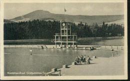 Rarität Großschönau Sachsen Waldstrandbad Paddelbecken 10m Sprungturm Urh Sw Um 1930 - Grossschönau (Sachsen)