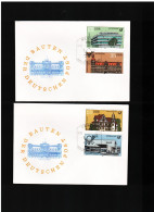 DDR - 9 2 1982  2 FDC BAUTEN DER DEUTSCHEN POST - 1981-1990