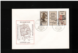 DDR - 20 4 1982  FDC  INTERN BUCHKUNST-AUSSTELLUNG  -LEIPZIG - 1981-1990