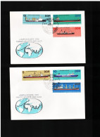 DDR - 22 6 1982 2 FDC HOCHSEESCHIFFE - 1981-1990