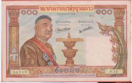 LAOS - 100 Kip De 1957 - Pick 6 - Laos