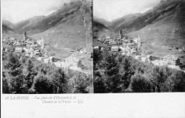 0204 STEREO - SUISSE - Vue Générale D'Hospenthal Et Chemin De La Furca - Thal