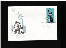 DDR -4 10 1983  FDC INTERN. MAHN-UND GEDENKSTATTEN  -  WOLGOGRAD - 1981-1990