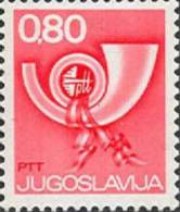 YU 1974-1555 DEFINITIVE POSTHORN, YUGOSLAVIA. 1 X 1v, MNH - Neufs
