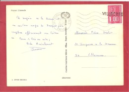 Y&T N°1895 GRIFFE LINEAIRE D´ANNULATION VILLECRESSE  2 SCANS - Lettres & Documents