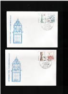 DDR - 21 1 1986 2 FDC DENKMALE DER WASSERWIRTSCHAFT - 1981-1990