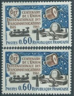 [01] Variété : N° 1451 UIT Ciel Bleu Au Lieu De Bleu-noir  + Normal  ** - Nuevos