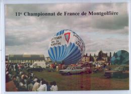 11ème Championnat De France De Montgolfière - LA FERTE-BERNARD Le 1-9-1985 - LE GONFLAGE - Globos