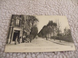 A218.  CPA. 95.  CORMEILLES-EN-PARISIS.  Le Boulevard De La Gare.   Beau Plan Animé.  Ecrite - Cormeilles En Parisis