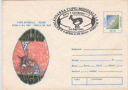 8415- RUGBY, SOUTH AFRIKA WORLD CUP, COVER STATIONERY, 1995, ROMANIA - Rugby