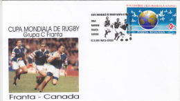 501FM- RUGBY WORLD CUP, FRANCE- CANADA GAME, SPECIAL COVER, 1999, ROMANIA - Rugby