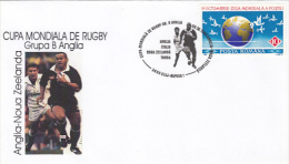 504FM- RUGBY WORLD CUP, ENGLAND- NEW ZEELAND GAME, SPECIAL COVER, 1999, ROMANIA - Rugby