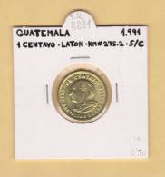 GUATEMALA    1  CENTAVO   1.991   LATON    KM#275.2      SC/UNC    DL-8881 - Guatemala