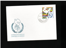 DDR - 5 8 1986 FDC INTERN. JAHR DES FRIEDENS - 1981-1990