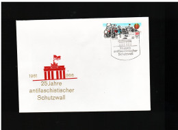 DDR -  5 8 1986 FDC 25° ANNIVERSARIO  DEL MURO DI BERLINO - 1981-1990