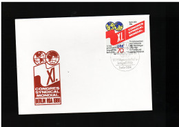 DDR - 9 9 1986 FDC XI CONGRESSO SINDACALE MONDIALE  -BERLINO - - 1981-1990