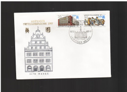 DDR - 10 3 1987 FDC LEIPZIGER FRUHJHARMESSE - 1981-1990