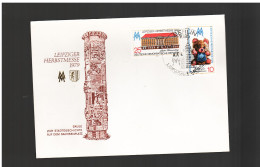 Ddr Germania Est - 1979 Fdc LEIPZIGER HERBSTMESSE - 1971-1980